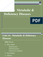 Unit 14 Metabolic & Deficiency Diseases