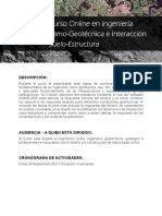 Folleto - Curso Online en Ingenieria Sismo-Geotecnica e Interaccion Suelo-Estructura