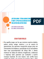 Juegos Tradicionales Con Pensamientos Matematicos LK PDF