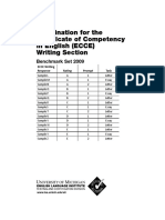 ECCE WritingBenchmarks Impreso