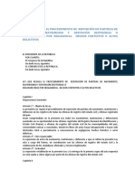 Reposicion de Partidas de Nacimiento Matrimonio y Defuncion Desaparecidas