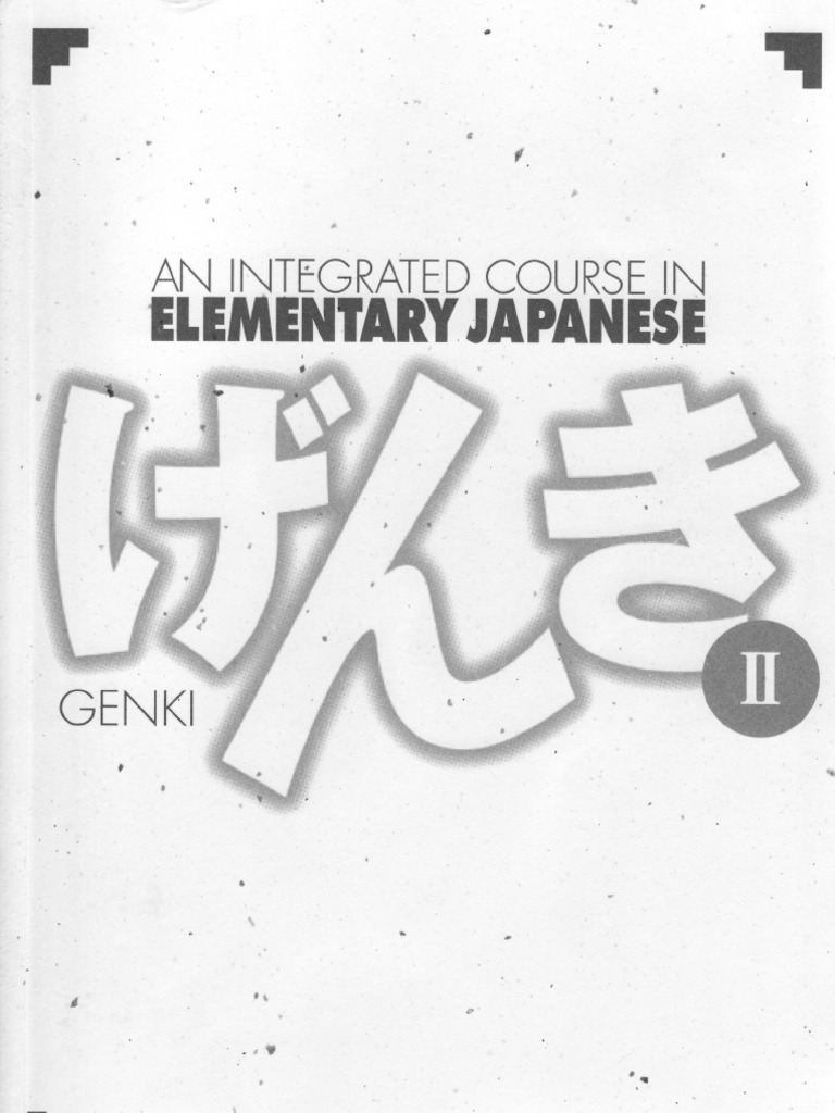 Genki Ii Pdf