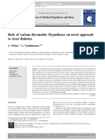 Role of Various Avonoids: Hypotheses On Novel Approach To Treat Diabetes