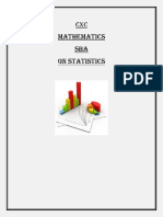 Mathematics SBA On Statistics