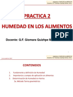 Practica N.2 Determinacion de Humedad, Ciclo Ii-2017-2018 PDF