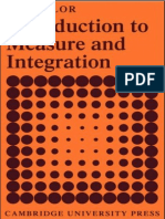 Introduction To Measure and Integration S J Taylor PDF