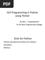 GUI Programming in Python Using Tkinter