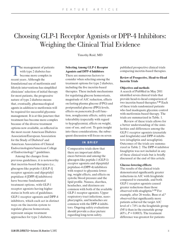 dpp 4 inhibitor and glp 1 agonist Role of Dipeptidyl Peptidase Inhibitors in Antidiabetic Treatment dpp-4_inhibitors [TUSOM | Pharmwiki]