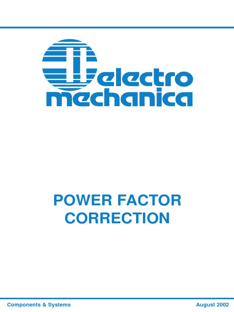 Power Factor Correction PDF | PDF | Ac Power | Capacitor