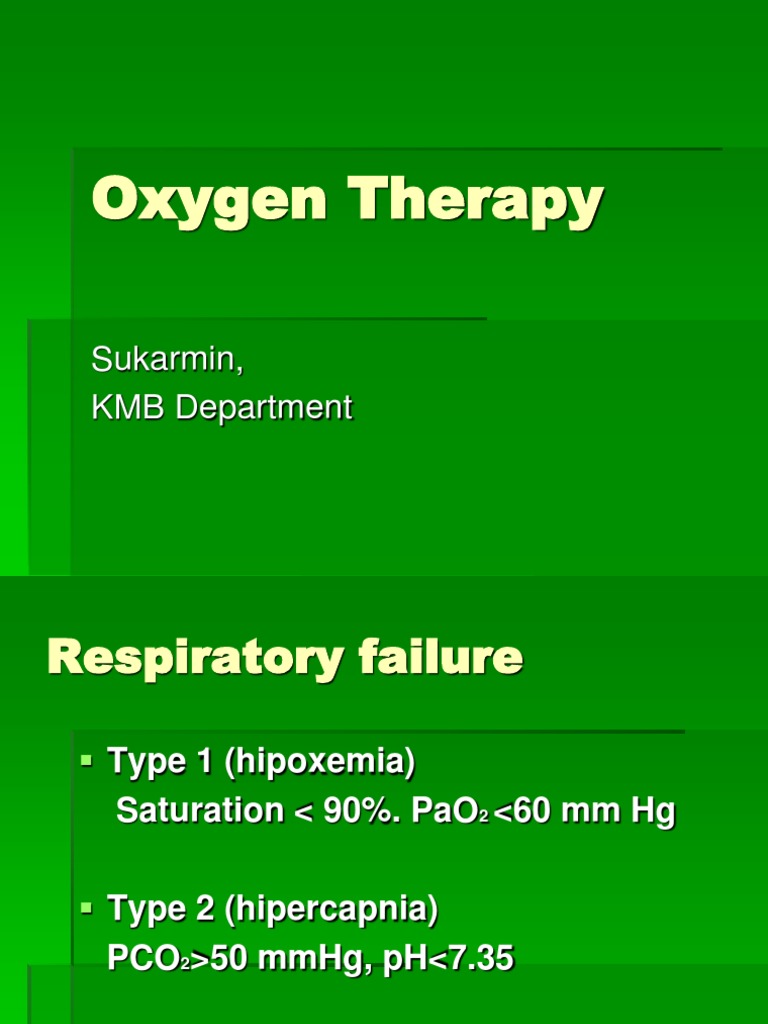 Oxygen Therapy Hypoxia (Medical) Medical Specialties