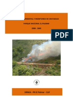 Quema experimental y monitoreo de crataegus: Parque Nacional El Palmar :2008-2009