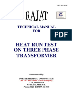 263 Heat Run Test of Three Phase Transformer