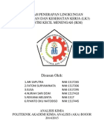 Makalah Penerapan Lingkungan Keselamatan Dan Kesehatan Kerja