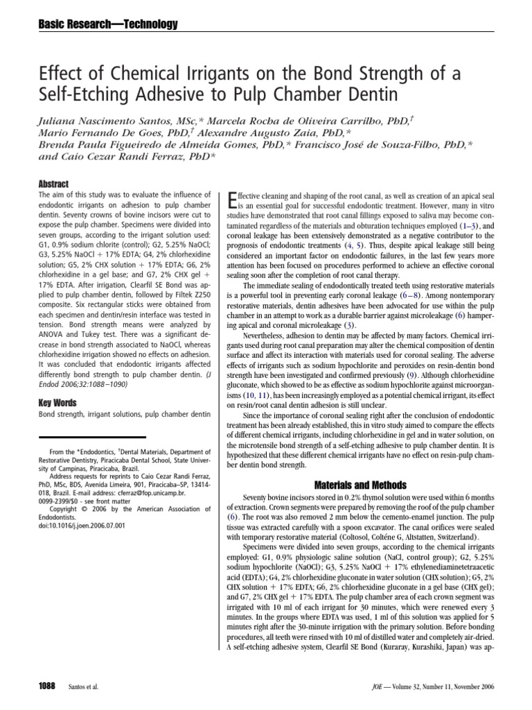 Bond Strength PDF Dental Composite Dental Material