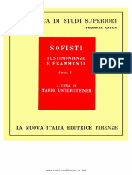 UntersteinerM-Sofisti. Testimonianze e Frammenti Vol. 1 1967
