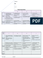 Rubrics for Project