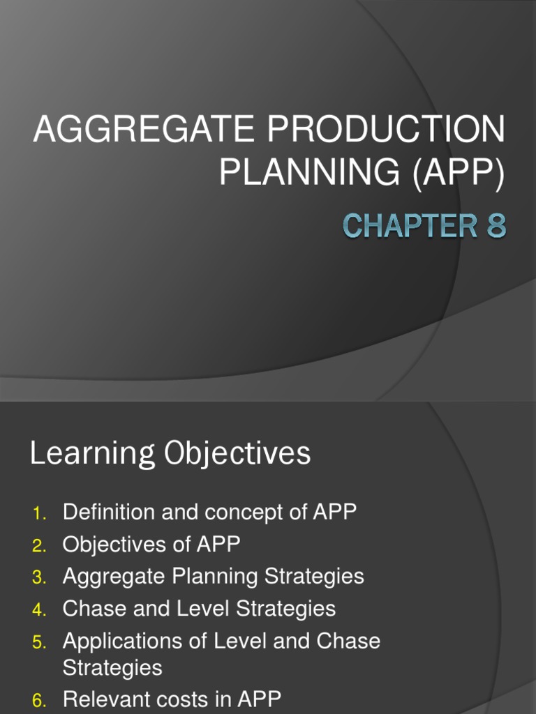 Aggregate Production Planning Strategies | PDF | Overtime | Inventory