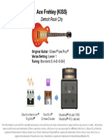 Ace Frehley Guitar Setup