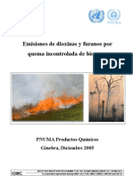 Emisiones de Dioxinas y Furanos Por Quema Incontrolada de Biomasa