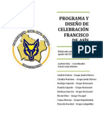 Programa y Diseño de Celebración Francisco de Asís