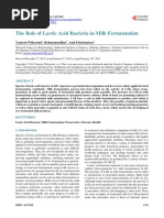 The Role of Lactic Acid Bacteria in Milk Fermentation PDF