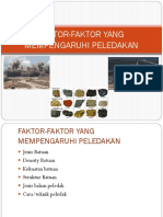 Faktor-Faktor Yang Mempengaruhi Peledakan