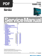 9619 Philips 32PFL3605 42PFL3605 Chassis RAM1 0A LA Televisor LCD Manual de Servicio PDF