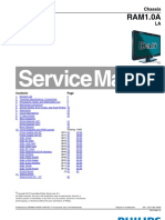 9619 Philips 32PFL3605 42PFL3605 Chassis RAM1 0A LA Televisor LCD Manual de Servicio PDF