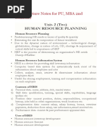 HRM Lecture Notes for PU