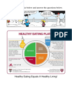 Read The Infographic Below and Answer The Questions Below.: Healthy Eating Equals A Healthy Living!