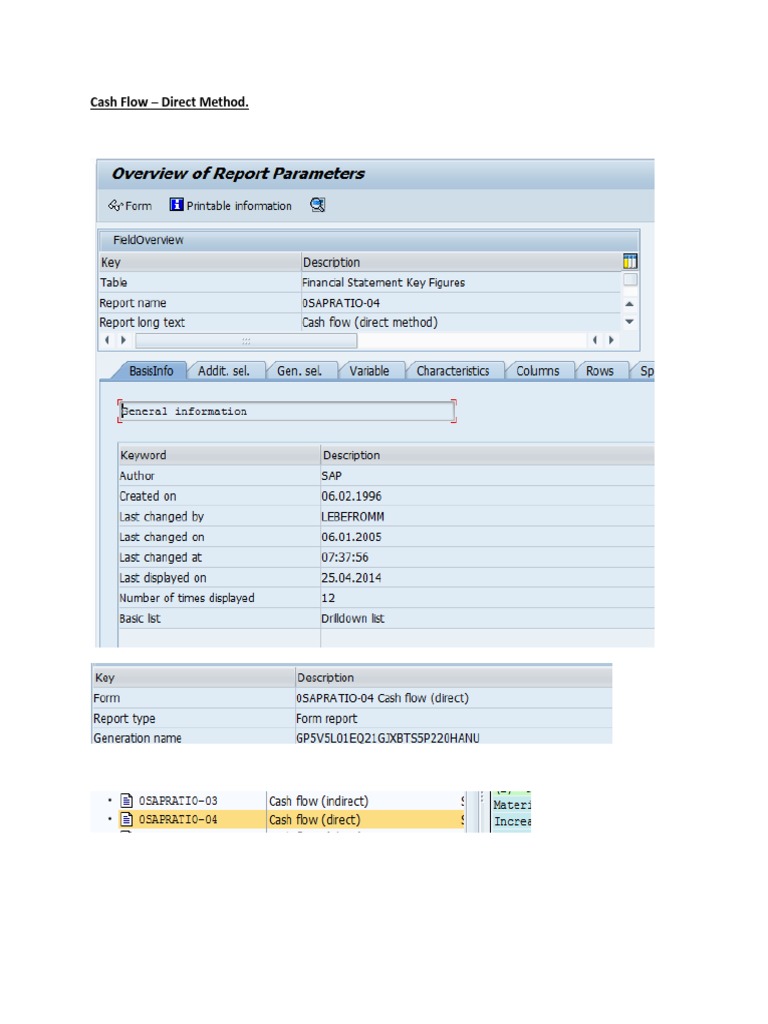 Direct Method Cash Flow Explained | PDF