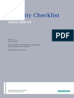 HiPath 3000_5000 V9, Security Checklist, Planning Guide, Issue 1