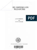 J. C. B. Gosling, C.C. W. Taylor-The Greeks On Pleasure-Oxford University Press (1982)