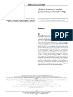 Clinical Features of Benign Paroxysmal Positional Vertigo