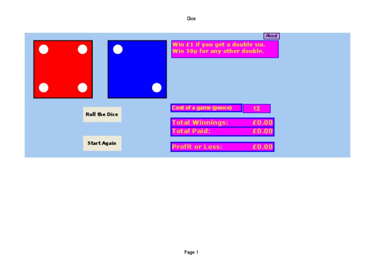 Dice Game | PDF