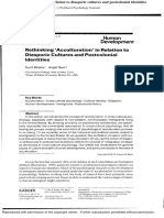 Bhatia, Ram - 2001 - Rethinking ' Acculturation ' in Relation to Diasporic Cultures and Postcolonial Identities