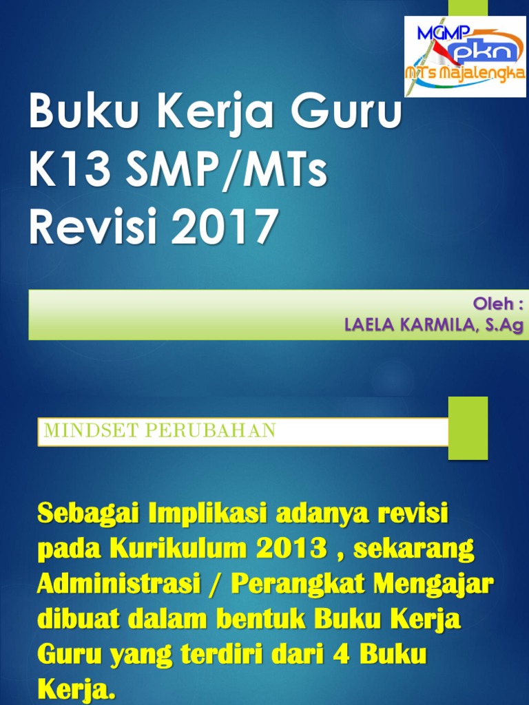 Buku Kerja Guru