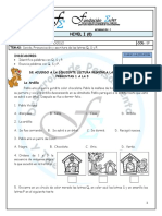 Evaluación Lenguaje Nivel 1