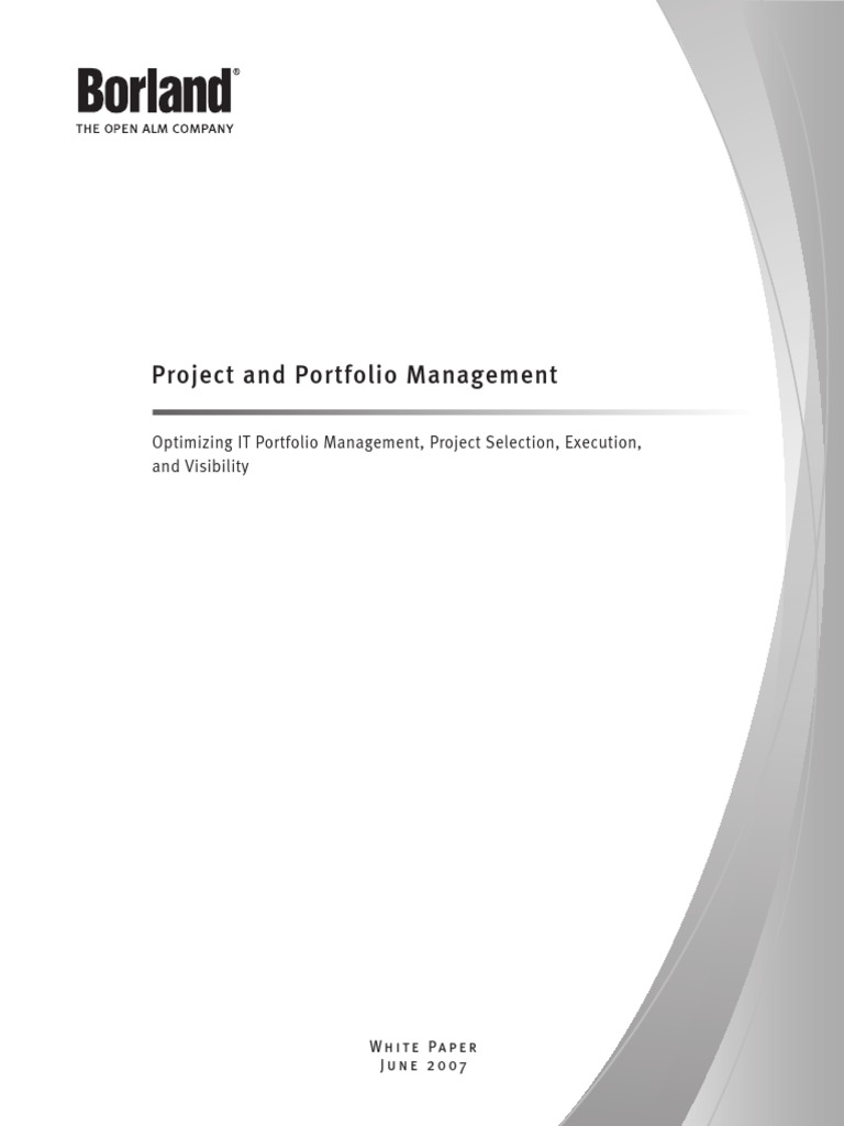 PPM Optimizing It Portfolio Management | PDF | Business Process ...