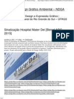 Sinalização Hospital Mater Dei Bienal ADG 2015