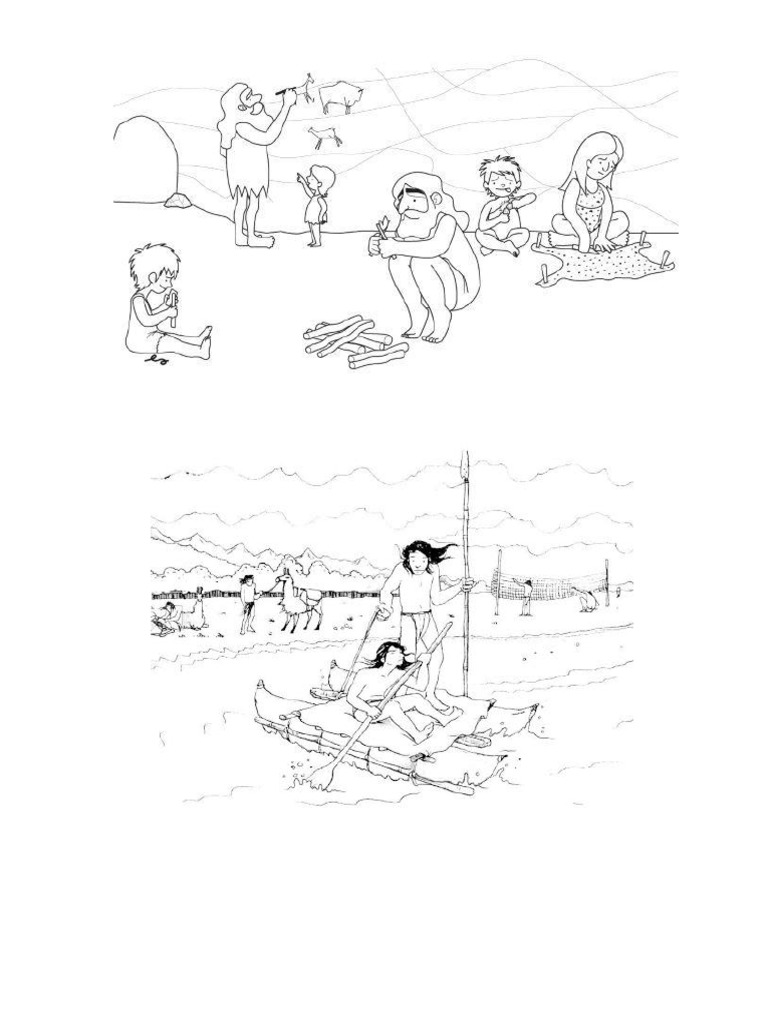 colorear-nomades-y-sedentarios-pdf