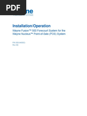 000 940002 Fusion 500 Installation Nucleus Rev 0g Electrical