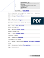 Técnicas Cuantitativas de Investigación en Ciencia Política