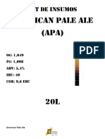 01 - American Pale Ale - 20 L