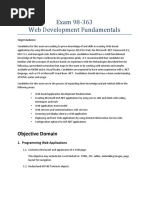 Exam 98 - 363 Web Development Fundamentals: Objective Domain