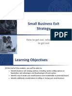 311 Small Business Exit Strategy n