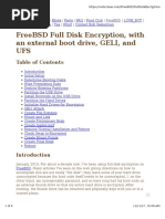 Freebsd Full Disk Encryption, With An External Boot Drive, Geli, and Ufs