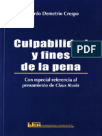 Demetrio Crespo Culpabilidad y Fines de La Pena 2013 PDF