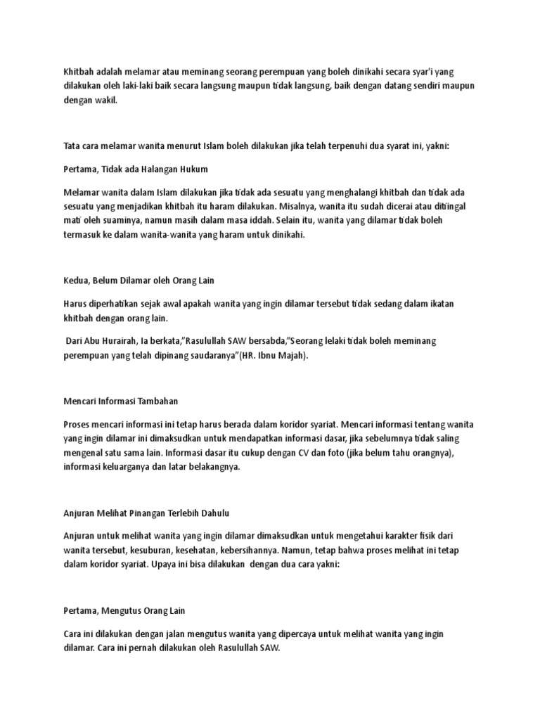 Melamar Wanita Di Khalayak Ramai Bercanggah Hukum Syarak Utusan Digital