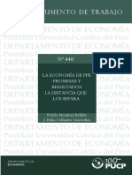 La Economía de Ppk. Promesas y Resultados - Waldo Mendoza